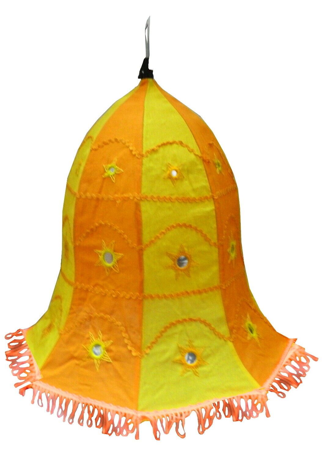 Bild von Lampenschirm Glocke 45 cm orange gelb