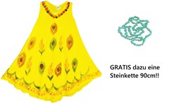 Zeige Details für Sommerkleid gelb Hauskleid Blumenmotiv Bild von Sommerkleid gelb Hauskleid Blumenmotiv