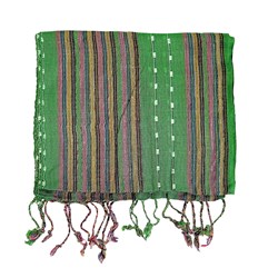 Zeige Details für Lurex Schal grün gestreift 160x25 cm Bild von Lurex Schal grün gestreift 160x25 cm