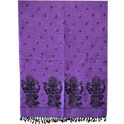 Zeige Details für Schal Himalaya Ganesha lila schwarz Bild von Schal Himalaya Ganesha lila schwarz