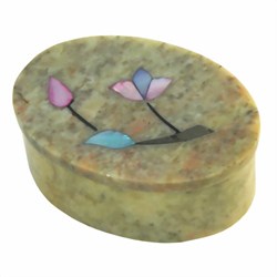 Zeige Details für Scatola ovale in pietra ollare 7,5x5 cm
 Bild von Scatola ovale in pietra ollare 7,5x5 cm