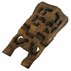 Zeige Details für Buchständer Blume 30cm Holz Bild von Buchständer Blume 30cm Holz