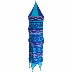 Bild von Paralume indiano 135 cm torre blu turchese
