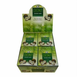 Zeige Details für Stock 120 coni d'incenso Coconut
 Bild von Stock 120 coni d'incenso Coconut