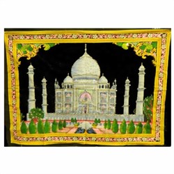 Bild von Imagen algodón pared Taj Mahal 106 x 75 cm
