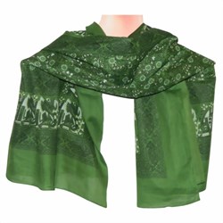 Zeige Details für Tuch grün Elefanten Paisley 100x100cm Bild von Tuch grün Elefanten Paisley 100x100cm