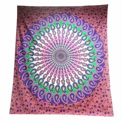 Zeige Details für Tagesdecke Paisley Mandala blau lila pink Bild von Tagesdecke Paisley Mandala blau lila pink