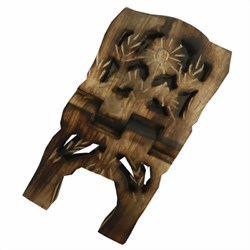 Zeige Details für Buchständer Blume 37cm Holz Bild von Buchständer Blume 37cm Holz