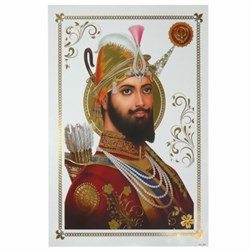 Zeige Details für Stampa Guru Gobind Singh 33 x 48 cm
 Bild von Stampa Guru Gobind Singh 33 x 48 cm