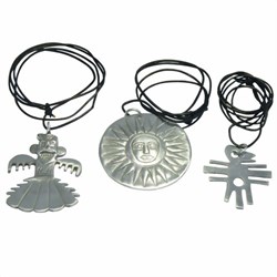 Zeige Details für Halsketten 3er Pack Totem Vogel Sonne Bild von Halsketten 3er Pack Totem Vogel Sonne