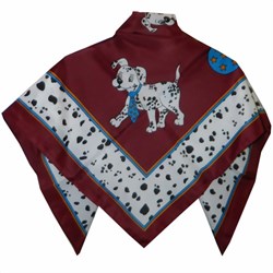 Zeige Details für Halstuch bordeaux Dalmatiner 86x86cm Bild von Halstuch bordeaux Dalmatiner 86x86cm