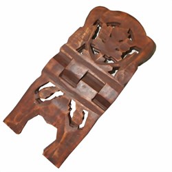 Zeige Details für Buchständer Weinblatt 30cm Holz Bild von Buchständer Weinblatt 30cm Holz