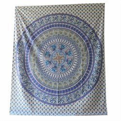 Zeige Details für Tagesdecke Elefanten Pfauen Papageien lila Bild von Tagesdecke Elefanten Pfauen Papageien lila