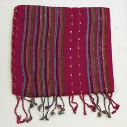 Zeige Details für Lurex Schal pink gestreift 160x25 cm Bild von Lurex Schal pink gestreift 160x25 cm