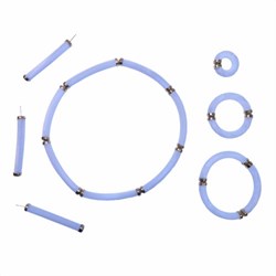 Zeige Details für Retro Schmuck weiß 12 Steckfedern
 Bild von Retro Schmuck weiß 12 Steckfedern