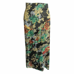 Zeige Details für Pareo in poliestere nero 170x100 cm stampa florale multicolore
 Bild von Pareo in poliestere nero 170x100 cm stampa florale multicolore