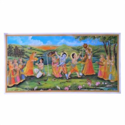 Zeige Details für Bild Krishna Radha 100 x 50 cm
 Bild von Bild Krishna Radha 100 x 50 cm