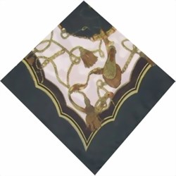 Zeige Details für Nickituch schwarz gold Kordelmuster Halstuch Bild von Nickituch schwarz gold Kordelmuster Halstuch