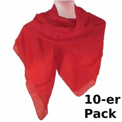 Bild von Tücher rot 10er Pack uni Baumwolle 