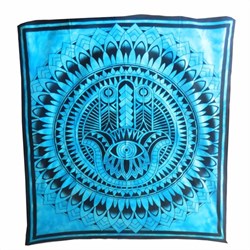 Zeige Details für Tagesdecke Fatima Hand türkis Bild von Tagesdecke Fatima Hand türkis