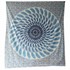 Bild von Tagesdecke Feder Mandala blau türkis, Bild 2