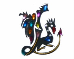 Zeige Details für Klebetattoo Drache mit Glitzersteinen Bild von Klebetattoo Drache mit Glitzersteinen