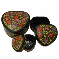 Zeige Details für Aufbewahrungsdosen schwarz bunt Pappmaché Bild von Aufbewahrungsdosen schwarz bunt Pappmaché