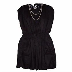 Zeige Details für Vestito estivo nero floreale
 Bild von Vestito estivo nero floreale