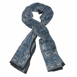 Zeige Details für Schal Paisley Blumen schwarz 180x50cm Bild von Schal Paisley Blumen schwarz 180x50cm