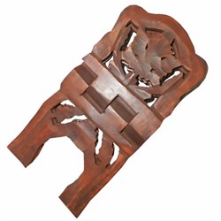 Zeige Details für Buchständer Weinblatt 33cm Holz Bild von Buchständer Weinblatt 33cm Holz