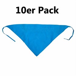 Zeige Details für Pañuelos triangulares azul turquesa pack 10 40x40x60cm bordados
 Bild von Pañuelos triangulares azul turquesa pack 10 40x40x60cm bordados