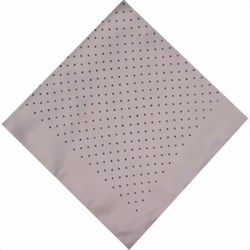 Zeige Details für Nickituch weiss Punktmuster grau Halstuch Bild von Nickituch weiss Punktmuster grau Halstuch