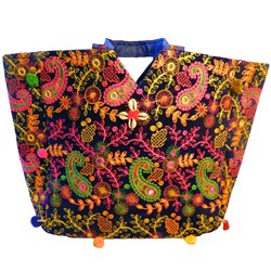 Zeige Details für Indische Tasche dunkelblau Paisley  Bild von Indische Tasche dunkelblau Paisley