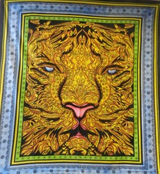 Zeige Details für Tagesdecke Löwe Wandbehang Überwurf Bild von Tagesdecke Löwe Wandbehang Überwurf