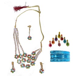 Bild von Bollywood Schmuck-Set Sonam bunt