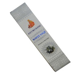 Zeige Details für 15g Ayurvedic White Sage Räucherstäbchen Bild von 15g Ayurvedic White Sage Räucherstäbchen