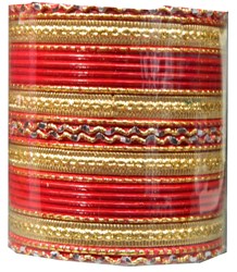 Zeige Details für 24 Bangles rot Royal Armreifen 7cm Durchmesser mit Bindis Bild von 24 Bangles rot Royal Armreifen 7cm Durchmesser mit Bindis