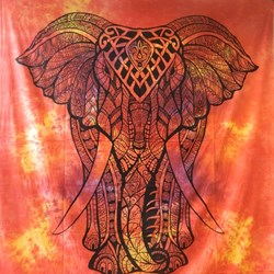 Bild von Colcha elefante africano roja