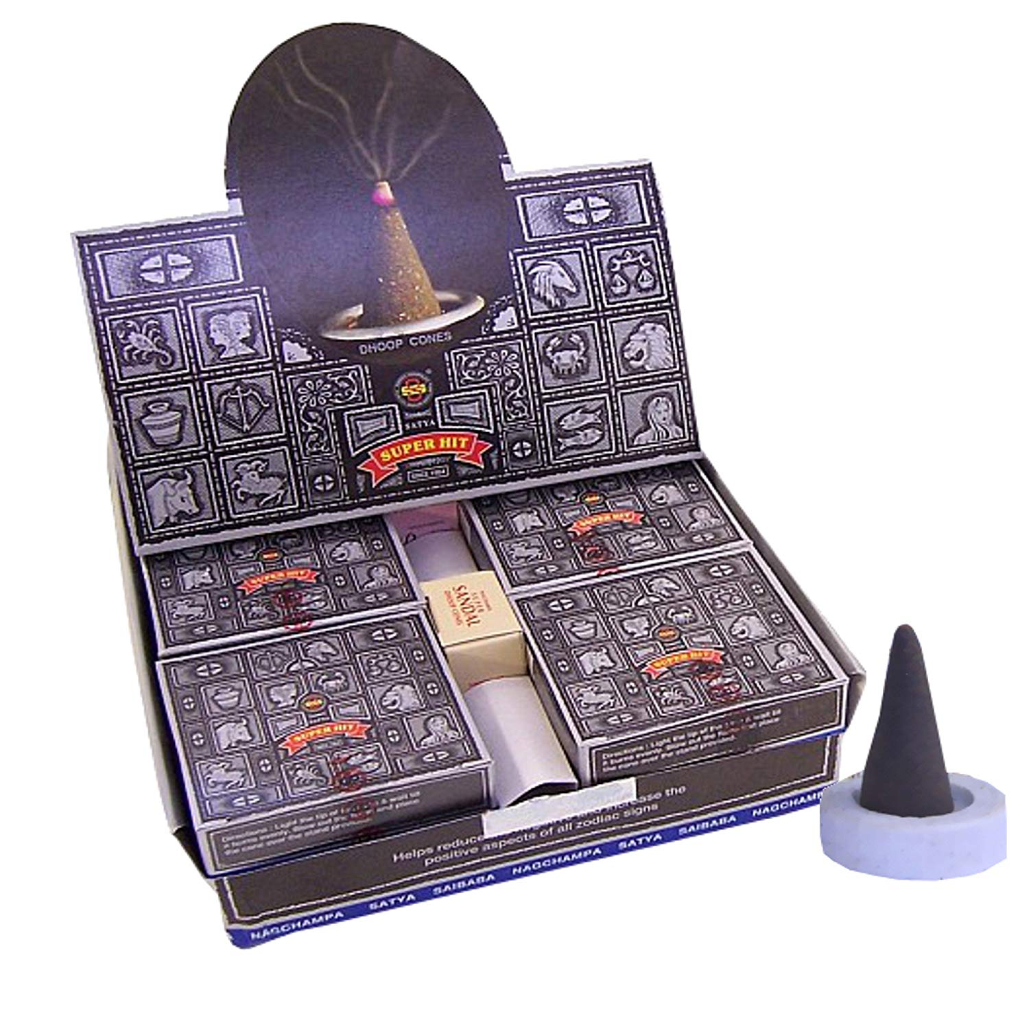 Bild von 120 Räucherkegel Satya Super Hit Dhoop Cones