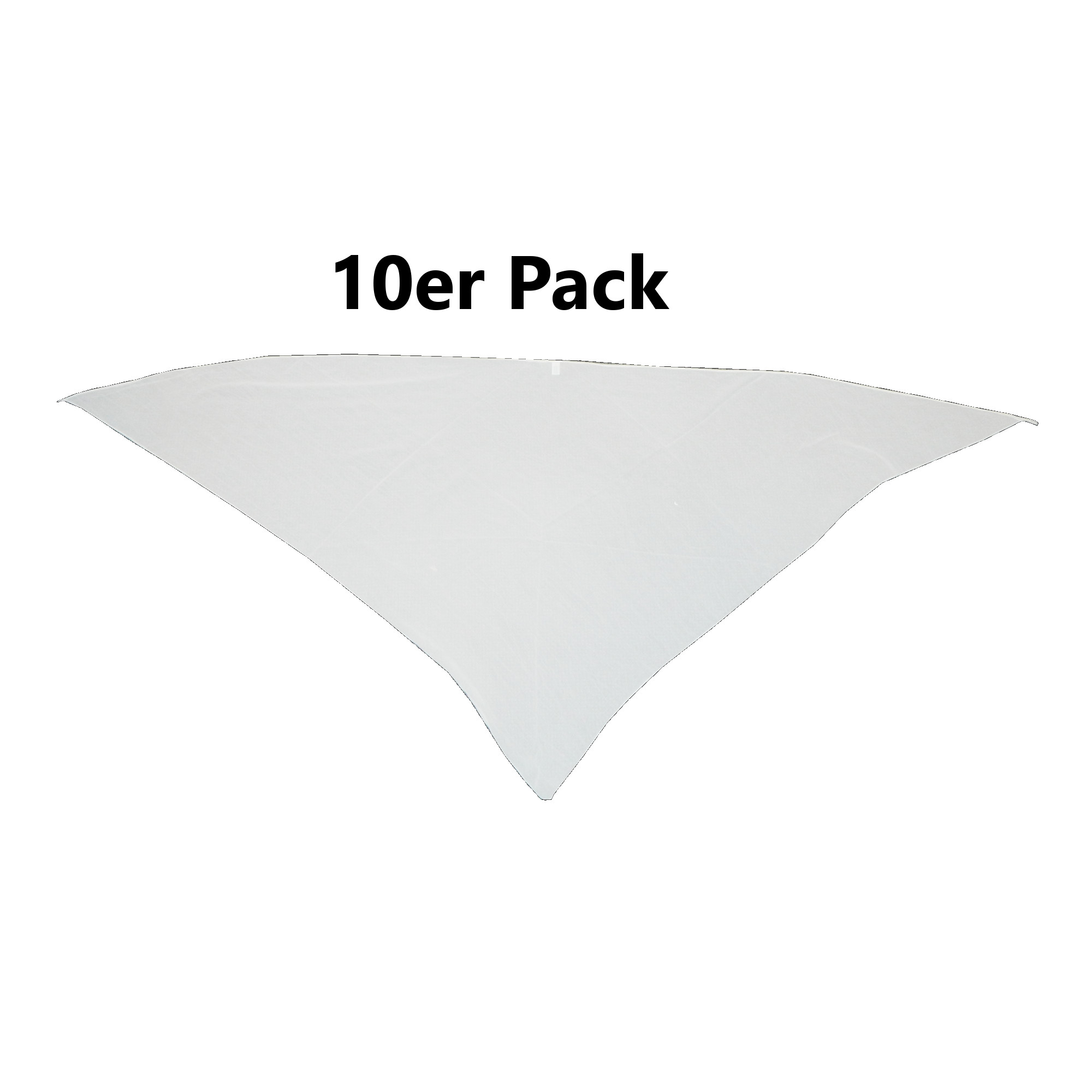Bild von Dreiecktücher weiß 10er Pack PORTOFREI