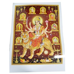 Bild von Bild Durga auf Tiger 50 x 70 cm