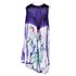 Bild von Sommerkleid Blumenmotiv violett weiß Strandkleid, Bild 3