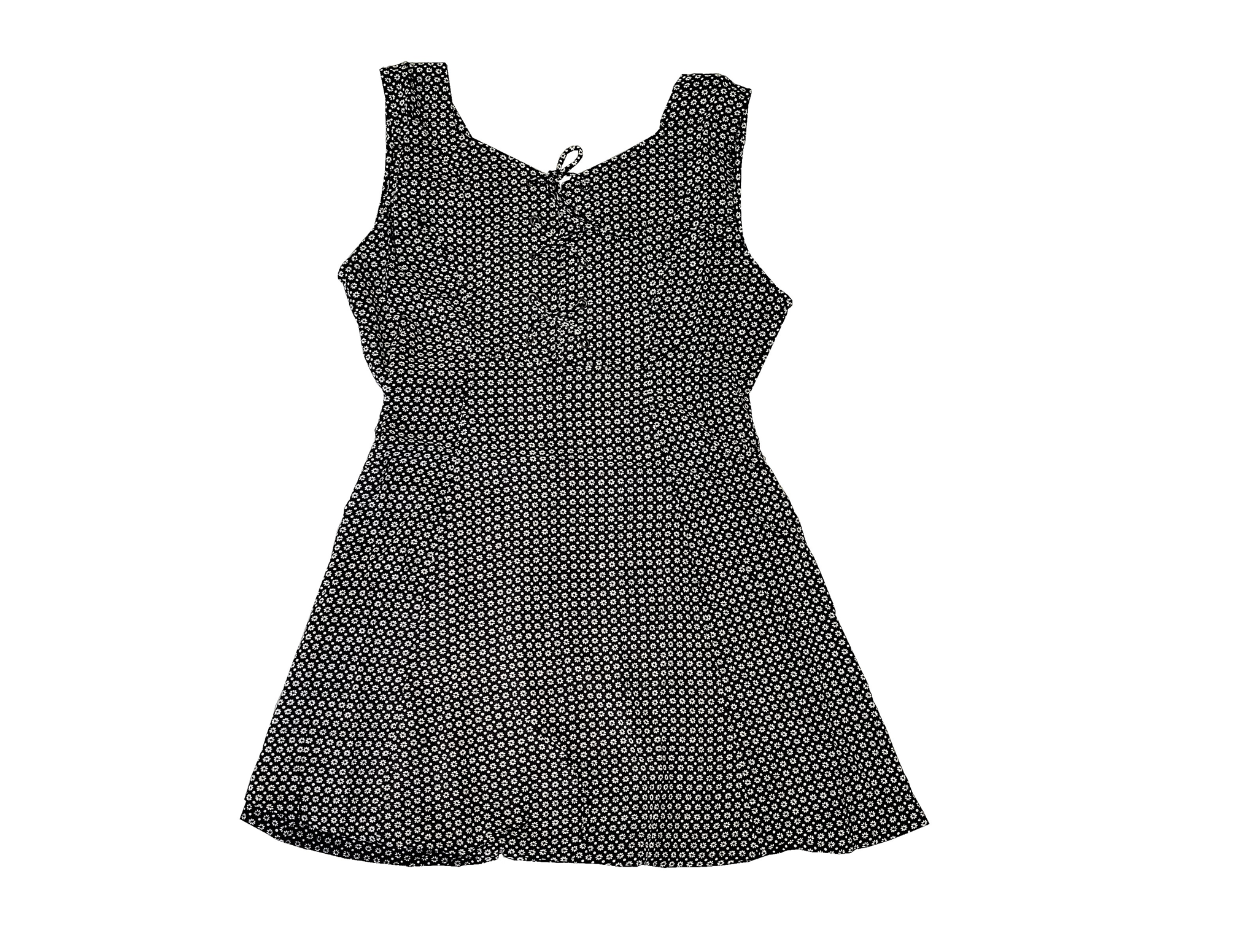 Bild von Sommerkleid schwarz Viskose Kleid Strandkleid 