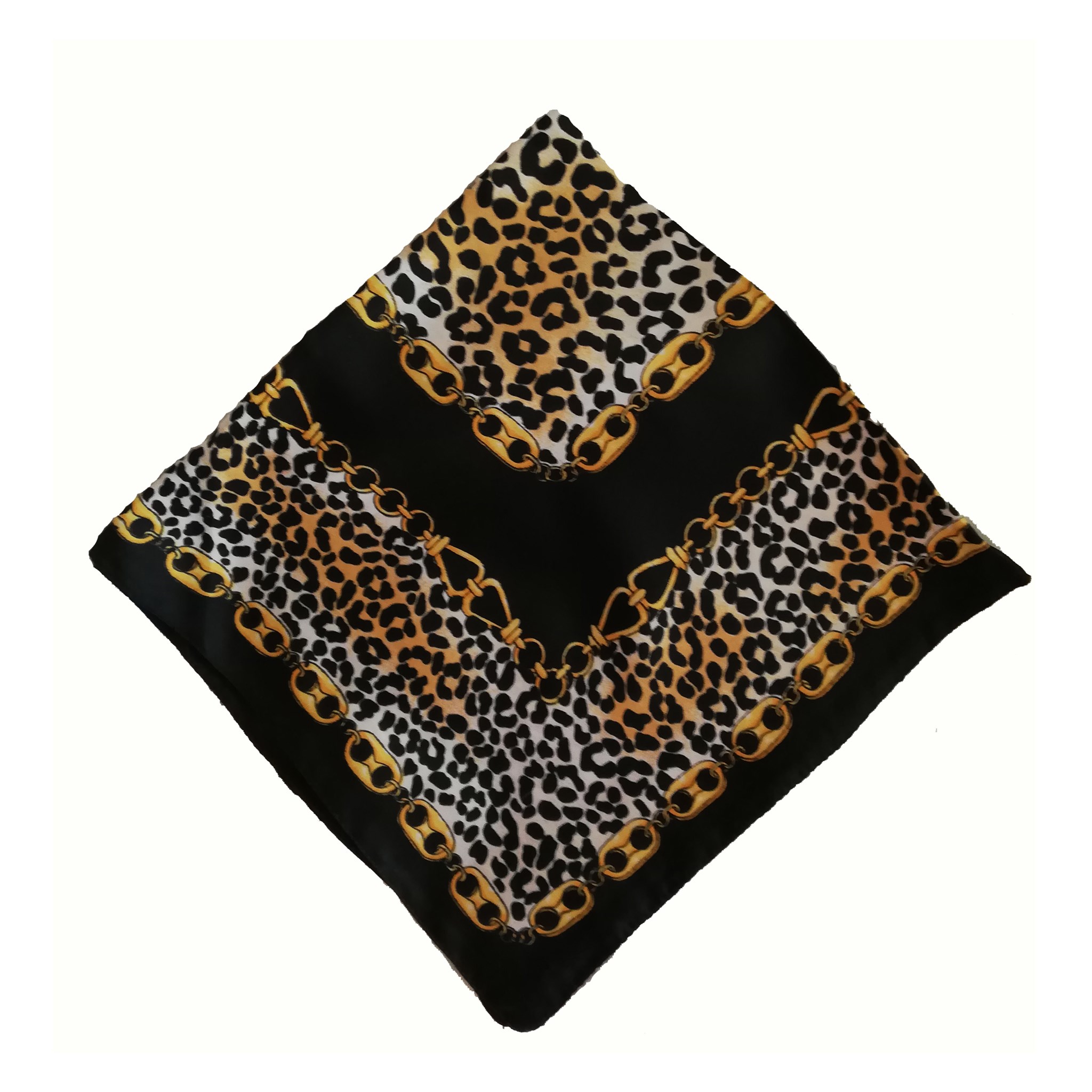 Bild von Nickituch Leopard schwarz gold