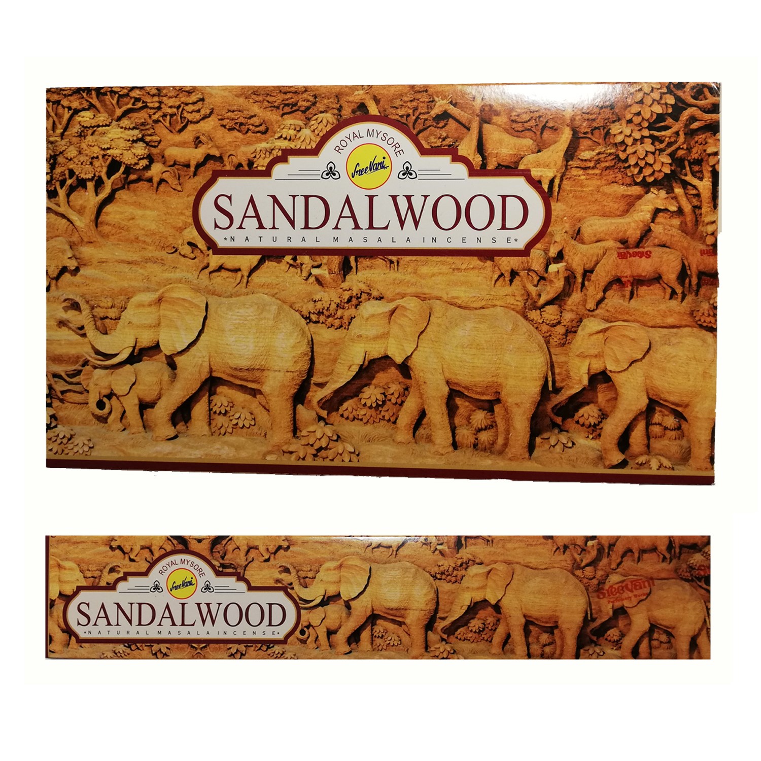 Bild von 180g Sandalwood Natural Masala Räucherstäbchen