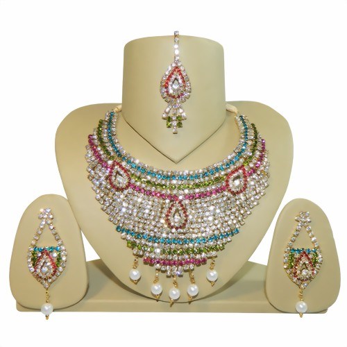 Bild von Bollywood-Set Rani bunt Strass