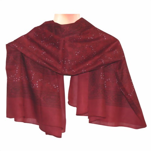 Bild von Fazzoletto da collo rosso Paisley Fiori
