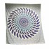 Bild von Tagesdecke Feder Mandala blau lila, Bild 1
