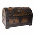 Bild von Cofre pirata baúl del tesoro 24x15,5x16cm marrón aspecto antiguo, Bild 1