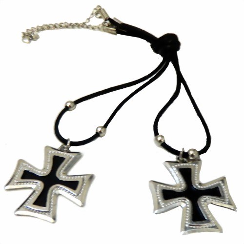 Bild von 2 Collanine con ciondolo Croce di ferro
